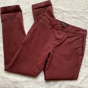 Red Slim AE Chinos